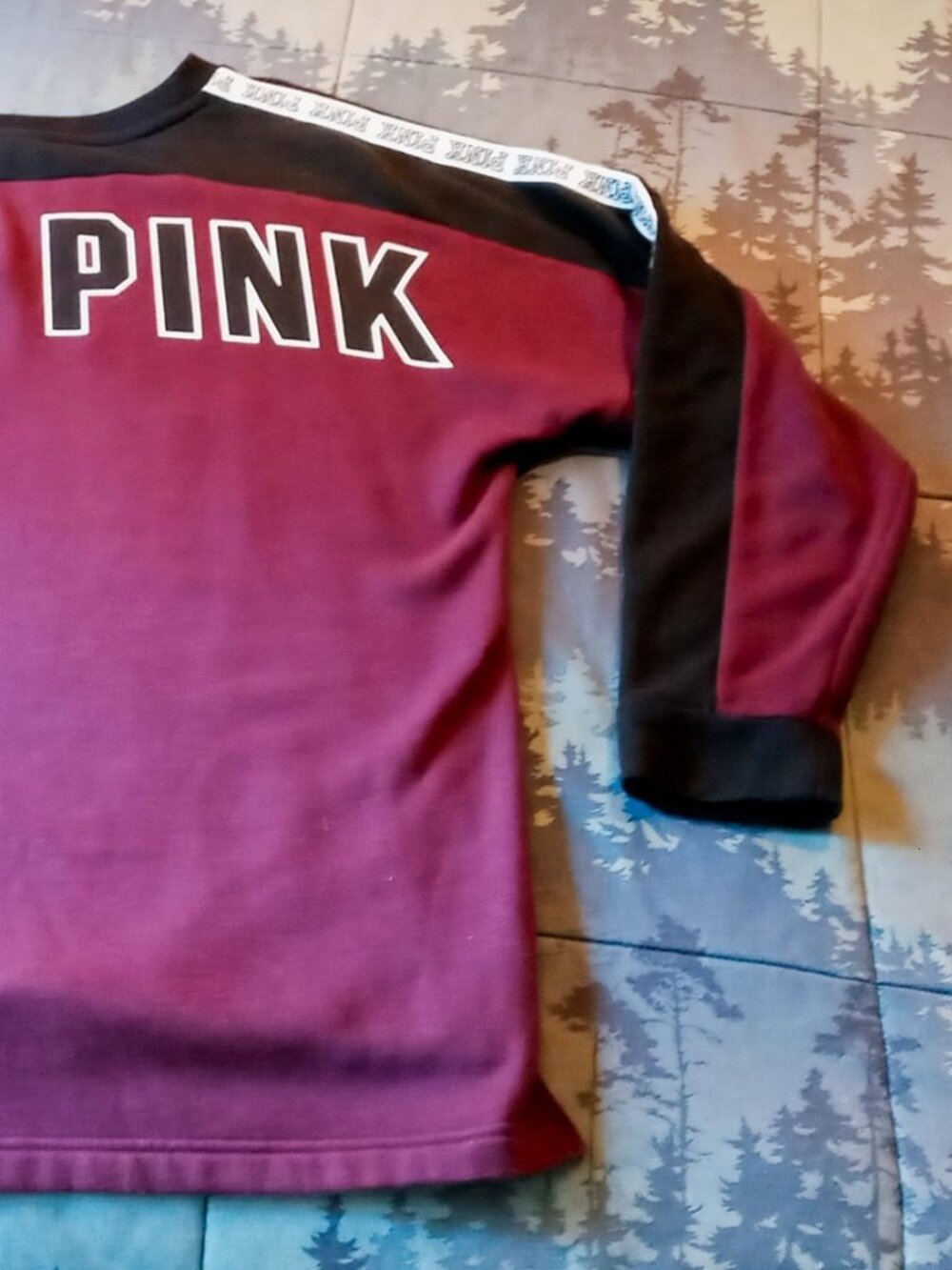 🔥SALE Y2k PINK Victoria's Secret SWEATSHIRT Women's V-Neck Pullover Long Sleeve - Picture 10 of 16